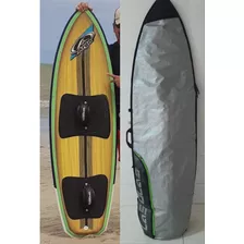 Prancha Kitesurf Argo Muito Nova Com Capa, Quilhas, Pads 