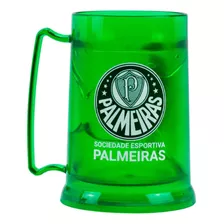 Caneca Com Gel Isolante Térmico Palmeiras 300 Ml Cor Verde