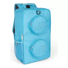 Mochila Escolar Lego Brick , Para Niños Y Niñas, Color Azur