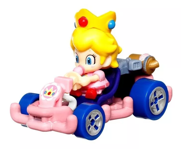 Hot Wheels - Mario Kart Réplica Baby Peach 1:34 Gbg25-hdb30