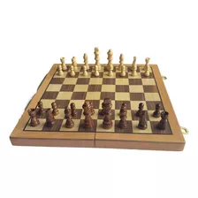 Jogo Xadrez Luxo 40 Cm Estojo Madeira Apw4019