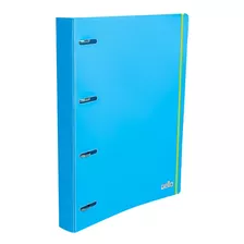 Fichario Caderno Argolado Pp Full Color Azul Dello