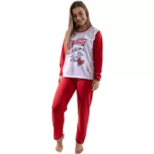 Pijama Longo Fechado Feminino Comprida Inverno - Promoção