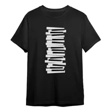 Playera Teclado Botón De Piano Desarmado Logo Músicos