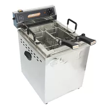 Fritadeira Elétrica Industrial 18l Água Óleo Inox 8000w 220v