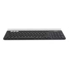 Teclado Bluetooth Logitech K780 Qwerty Espanhol América Latina Cor Preto E Branco