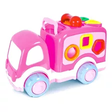 Caminhão Atividades Bloco Montar Menina 1 Ano - Super Toys