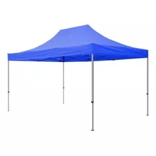 Gazebo Autoarmable Reforzado - Carpa - Toldo - 3x3 - Mweb Color Azul