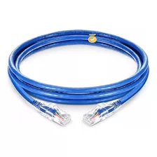 Cable De Red Utp Powest Patch Cord Azul Cat6 10pies