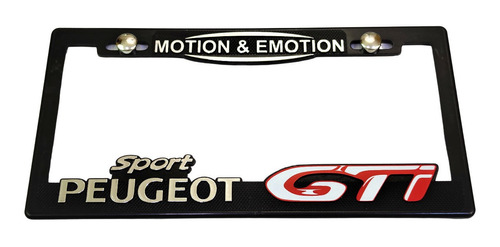 Porta Placas Peugeot Gti Camioneta Auto Cubre Pijas Kit Foto 4