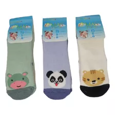 Pack 4 Pares De Calcetines Antideslizantes Bebes Animalitos