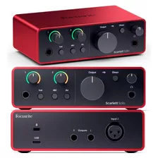 Interface Áudio Focusrite Scarlett Solo 4th Gen - Lançamento