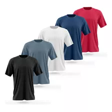 Kit 5 Camisetas Dry Esporte Academia Camisa Blusa Treino