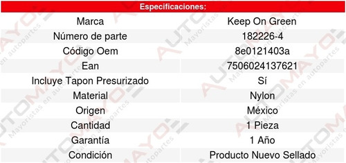 Deposito Anticongelante A4 Quattro 3.2l V6 05 Al 06 6148603 Foto 6