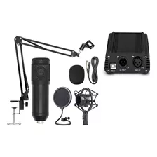 Micrófono Hügel Cm800 Kit + Phantom Power 48v Hügel