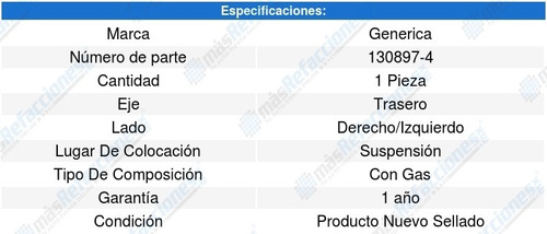 Amortiguador Gas Traseros Izquierdos/derechos Ford Windstar  Foto 2