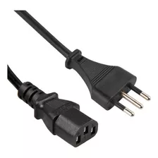Cable De Poder Para Pc 1.80 Mts Color Negro