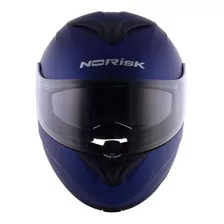 Capacete Para Moto Escamoteável Norisk Force Azul-fosco Monocolor Tamanho 60 