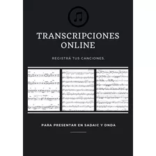 Transcripción A Partitura 