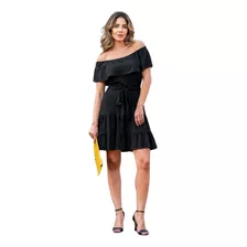 Vestido Básico Feminino Midi Moda Evangélica Godê Acinturado