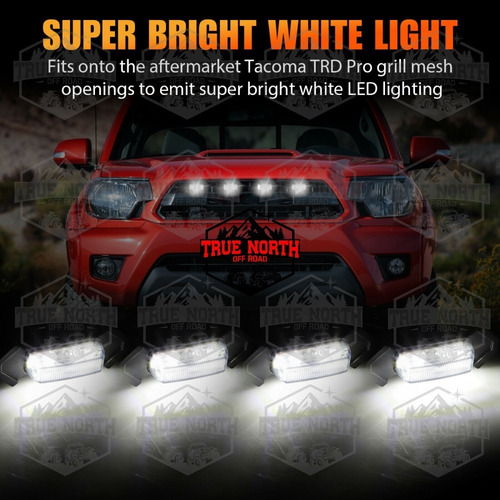 Luces De Parrilla Led Para Toyota Tacoma 16 A 20 Blanca Foto 4