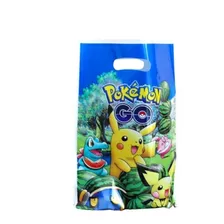 Pack 10 Bolsas Dulces Pokemon Cumpleaños Cotillon