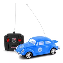 Carrinho Fusca Clássico De Controle Remoto Brinquedo Com Luz