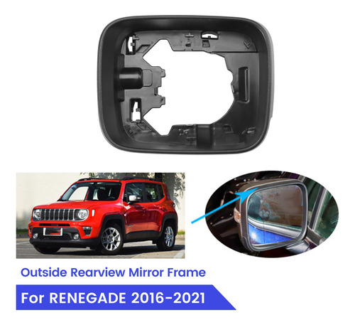 Para Jeep Renegade 2016-2021, Marco De Espejo Retrovisor Ext Foto 7