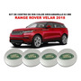 Kit De 4  Centros De Rin Range Rover Evoque 12-20 63 Mm Gris