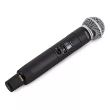 Transmisor De Mano Shure Slxd2-sm58 Cardioide/dinámico/sm58 Color Negro