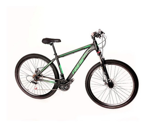 Bicicleta Mtb Firebird Cuadro De Aluminio R29 21v Shimano Horquilla Con Suspensión Regulable Con Bloqueo Negro/verde L