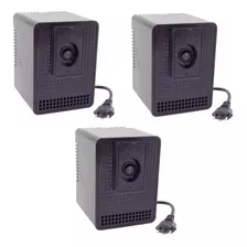 Kit 3 Protetor Eletrônico 330m 300va 127v Pc/ Gamer Protetor