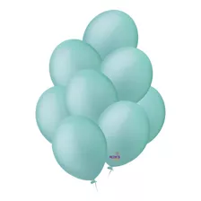 Balão Bexiga Liso Verde Água Festa Decoração Nº 9 C/ 50 Und