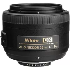 Lente Nikon Af-s Nikkor 35 Mm F/1.8 G Dx+ Nf-e