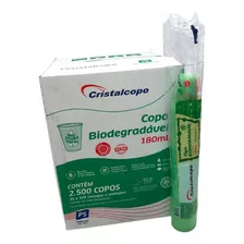 Caixa Copo 180ml Biodegradável Translúcido Cristalcopo 2500