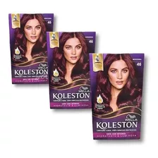 Tinta De Cabelo Koleston Cor 46 Bergonha Kit C/ 3 Unidades