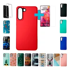 Funda Protector Case Refo Samsung S21 Fe Mas Vidrio Templado