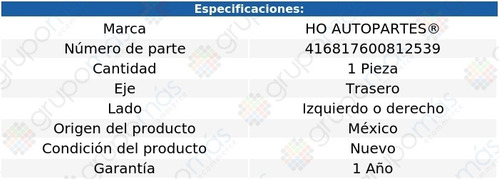 Separador Zapatas Frenos Tras Izq/der Ho Dodge D150 80 A 92 Foto 2