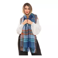 Echarpe Cachecol Xadrez Grosso Moda Feminina Frio Outono