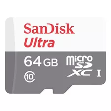 Cartão De Memória Sandisk 64gb Ultra 100mb/s Câmera Wifi Ip