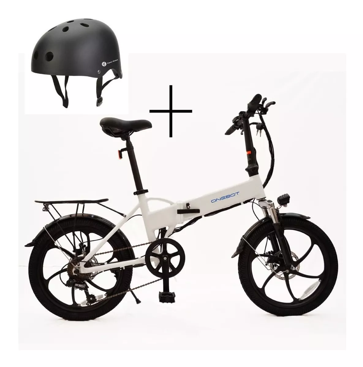 Bicicleta Eléctrica Onebot T6 Bicicleta Plegable + Casco 