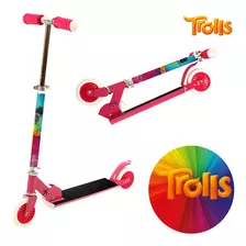 Patinete De Metal Trolls Duas Rodas De Meninas Rosa