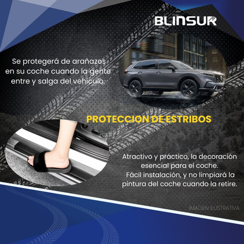 Sticker Proteccin De Estribos Puertas Para Honda Cr-v Foto 2