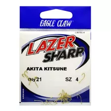 Anzuelo Para Micro Pesca Eagle Claw Akita Sz-4 Paquete X 21 