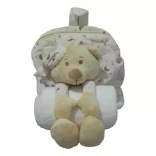 Mochila Maternal Coccole Peluche + Manta Micropolar