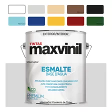 Tinta Esmalte Base Água Madeiras E Metais Maxvinil 3,6l Cor Camurça