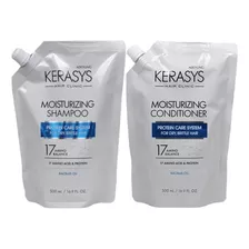 Kit Kerasys Moisturizing Shampoo E Cond - Refil 2x500ml