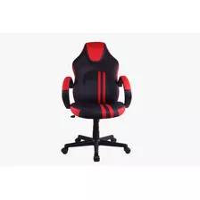 Silla Gamer Pc Oficina Hogar Howard Cuero Premium Rojo