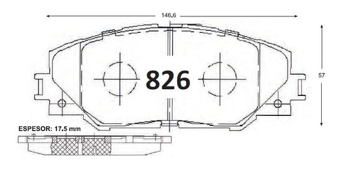 Pastillas De Freno Delantera Toyota Rav4 2013-2018 Foto 2
