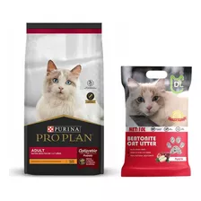 Alimento Gato Adulto Pro Plan 7,5kg / Arena Dr Litter 8kg